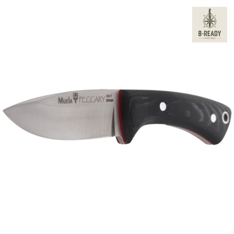 Nóż na szyję Muela Peccary-8M Neck Knife Black Micarta, Satin X50CrMoV15
