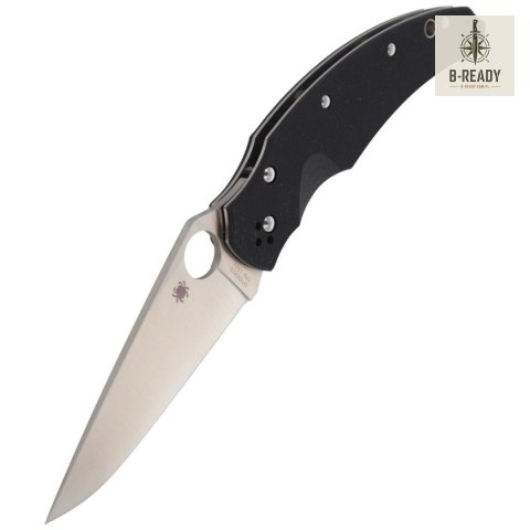 Nóż składany Spyderco Opus Black G-10 Plain (C218GP)