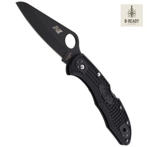 Nóż składany Spyderco Salt 2 FRN Black, Black Blade Plain H2 (C88PBBK2)