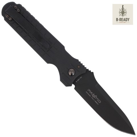 Nóż automatyczny Fox Predator II 2F Full Auto Black FRN, Black Idroglider N690Co (FX-448 B)