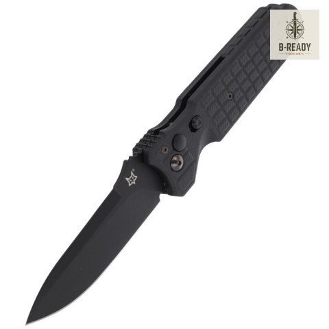 Nóż automatyczny Fox Predator II 2F Full Auto Black FRN, Black Idroglider N690Co (FX-448 B)