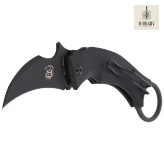 Nóż składany FOX Karambit Black Bird by Bastinelli G10 Black, Black Idroglider (FX-591)