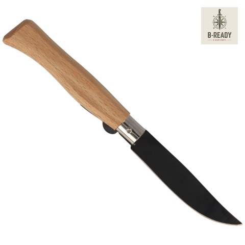 Nóż składany MAM Black Titanium, Beech Wood 83mm (2085)