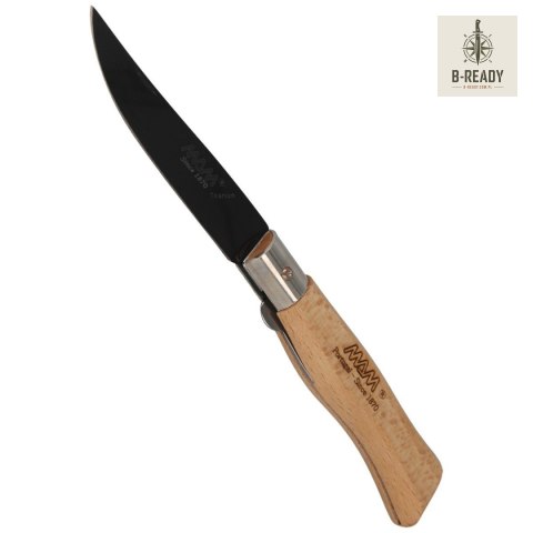 Nóż składany MAM Black Titanium, Beech Wood 90mm (2109)