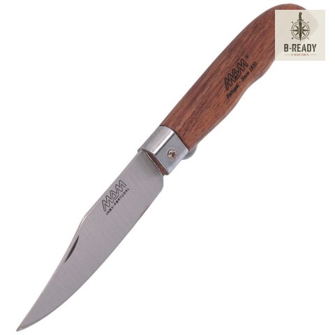 Nóż składany MAM Sportive z blokadą, Medium Dark Beech Wood 83mm (2046-MW)