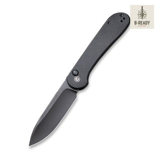 Nóż CIVIVI Button Lock Elementum All Black G10