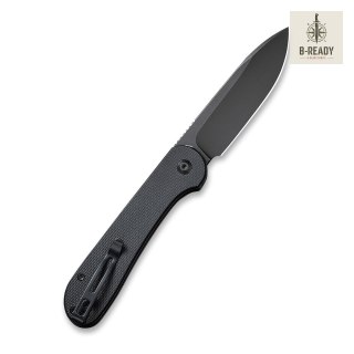 Nóż CIVIVI Button Lock Elementum All Black G10