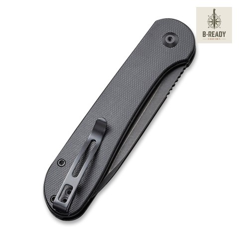 Nóż CIVIVI Button Lock Elementum All Black G10