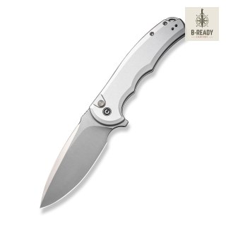 Nóż CIVIVI Button Lock Praxis Aluminum Silver