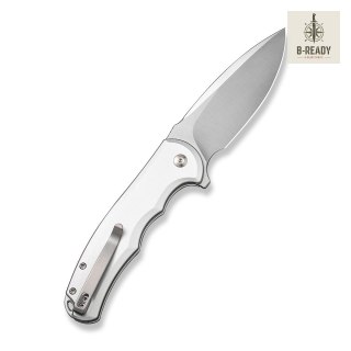 Nóż CIVIVI Button Lock Praxis Aluminum Silver