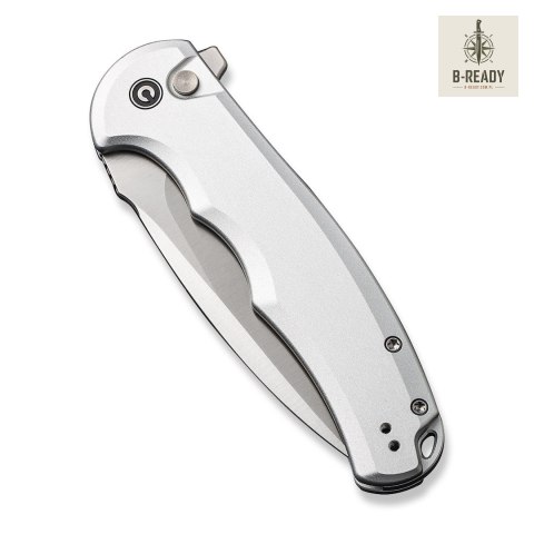 Nóż CIVIVI Button Lock Praxis Aluminum Silver