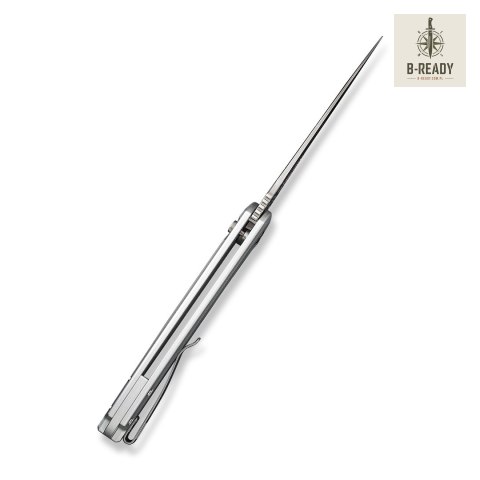 Nóż CIVIVI Button Lock Praxis Aluminum Silver