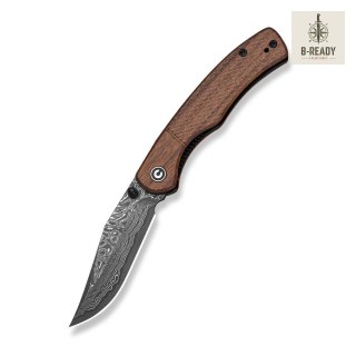 Nóż Civivi Clingman Damascus Guibourtia Wood
