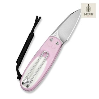 Nóż Civivi Purr Nitro-V Powder Pink & White G10