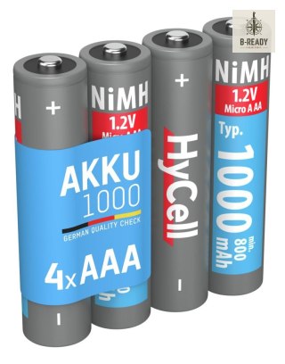 Akumulatory HyCell NiMH AAA HR03 typ 1000 4 szt