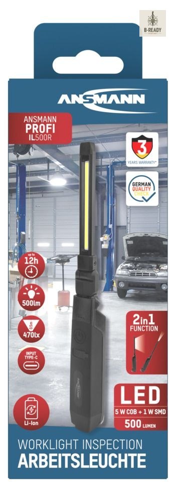 Lampa warsztatowa Ansmann IL500R500lm aku