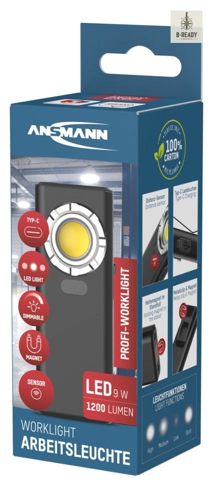 Lampa warsztatowa Ansmann WL1200R1200lm aku