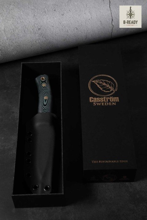 Nóż Casström No10 SFK GreenMicarta Sleipner Kydex