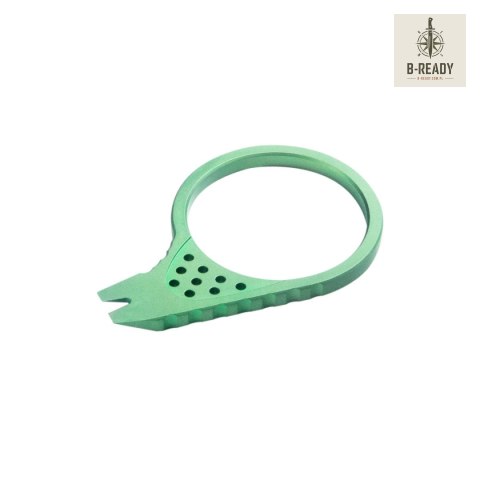 MultiTool Kubey Finger Ring Pry Bar Green Titanium by Kot Knives (KU410C) Kubey Knife