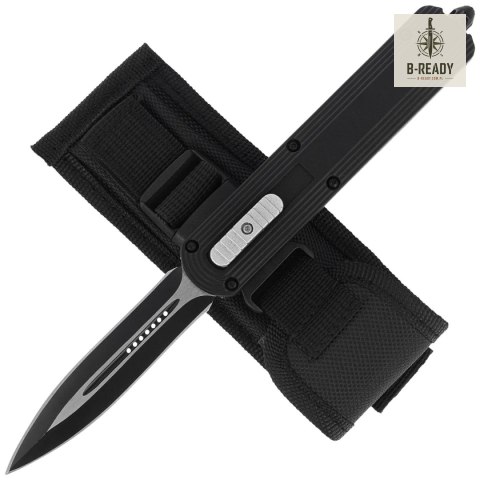 Nóż automatyczny Dulotec OTF Black Aluminium, Black/Satin 3Cr13MoV (K190A-BK) Dulotec