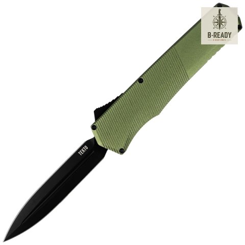 Nóż automatyczny OTF Tekto A5 Spry D/E OD Green Aluminium, Black CPM S35VN Tekto Knives