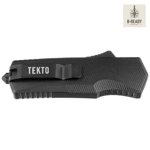 Nóż automatyczny OTF Tekto A5 Spry Mini D/E Black Aluminium, Black CPM S35VN Tekto Knives