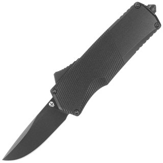 Nóż automatyczny OTF Tekto A5 Spry Mini D/P Black Aluminium, Black CPM S35VN Tekto Knives