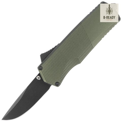 Nóż automatyczny OTF Tekto A5 Spry Mini D/P OD Green Aluminium, Black CPM S35VN Tekto Knives