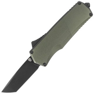 Nóż automatyczny OTF Tekto A5 Spry Mini T/E OD Green Aluminium, Black CPM S35VN Tekto Knives