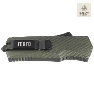 Nóż automatyczny OTF Tekto A5 Spry Mini T/E OD Green Aluminium, Black CPM S35VN Tekto Knives