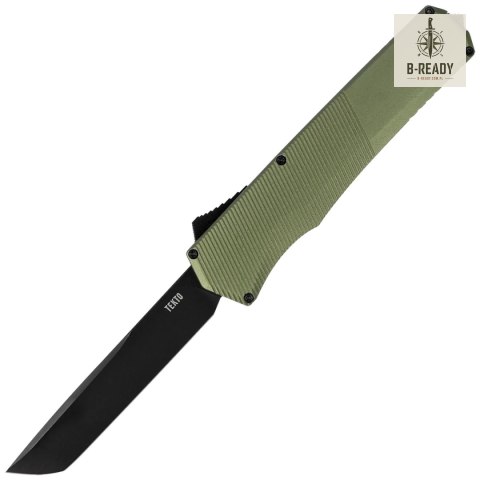 Nóż automatyczny OTF Tekto A5 Spry T/E OD Green Aluminium, Black CPM S35VN Tekto Knives
