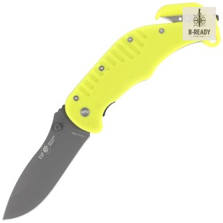 Nóż ratowniczy ESP RKY-01 Yellow PA66 Polyamide, Titanium Gray PVD AUS-8 ESP - Euro Security Products