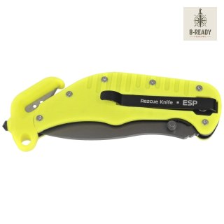 Nóż ratowniczy ESP RKY-01 Yellow PA66 Polyamide, Titanium Gray PVD AUS-8 ESP - Euro Security Products