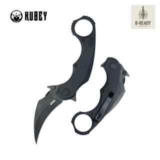 Nóż składany Kubey Rogue Pikal Black G10, Blackwashed 14C28N by MUZI Design (KU298B) Kubey Knife