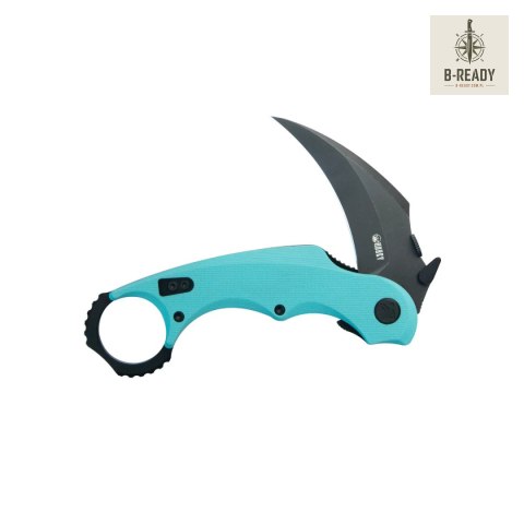 Nóż składany Kubey Rogue Pikal Light Blue G10, Blackwashed 14C28N by MUZI Design (KU298D) Kubey Knife