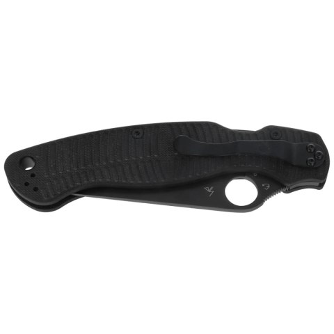 Nóż składany Spyderco Military 2 Salt Black G10, Black DLC MagnaCut by Sal, Eric Glesser (C36GMCBKP2) Spyderco Inc.