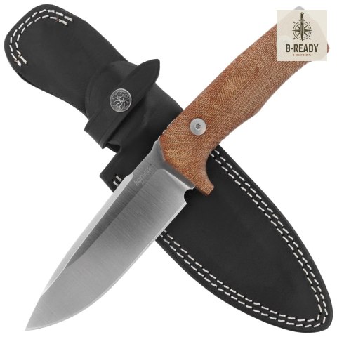 Nóż LionSteel Tactical Natural Canvas Micarta, Satin Niolox by Molletta (T5 CVN) LionSteel