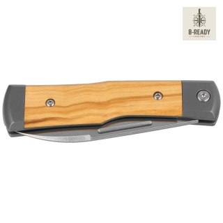 Scyzoryk Fox Gunstock Olive Wood/Titanium, Satin M390 (FX-558 OL) FOX
