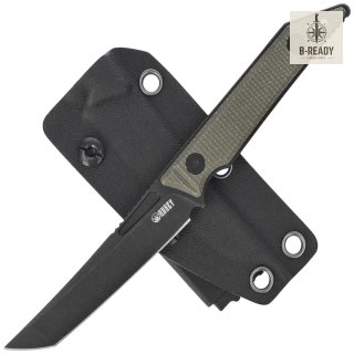 Nóż Kubey Goliath Green Micarta, Blackwashed 14C28N by Jake Hoback (KU430F) Kubey Knife