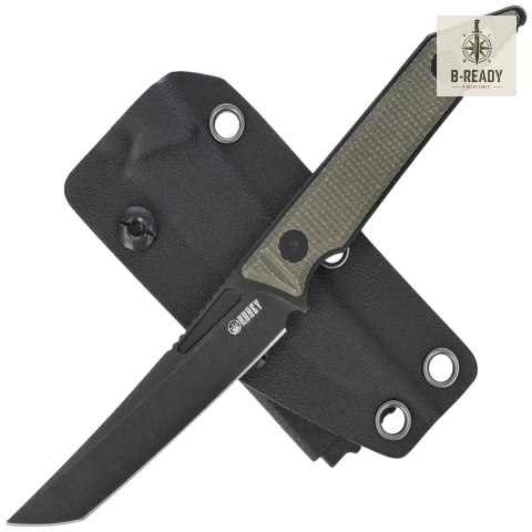 Nóż Kubey Goliath Green Micarta, Blackwashed 14C28N by Jake Hoback (KU430F) Kubey Knife