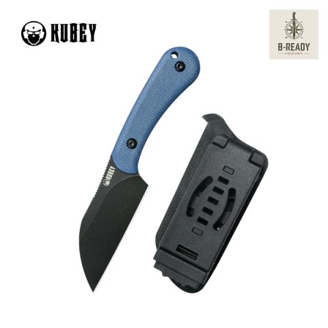 Nóż Kubey Rock Hopper Blue Micarta, Blackwashed 14C28N by Scott Halpern (KU412D) Kubey Knife