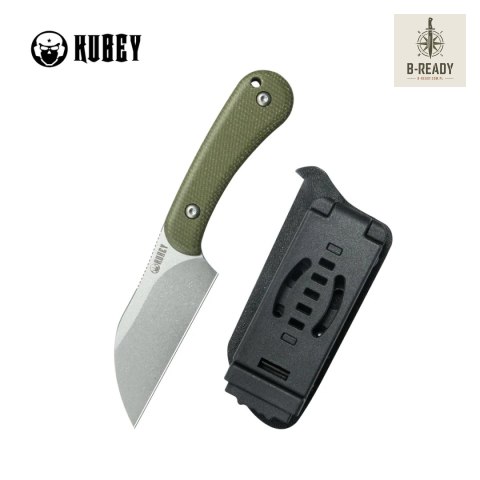 Nóż Kubey Rock Hopper Green Micarta, Beadblasted 14C28N by Scott Halpern (KU412E) Kubey Knife