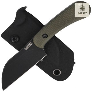 Nóż Kubey Rock Hopper Green Micarta, Blackwashed 14C28N by Scott Halpern (KU412F) Kubey Knife