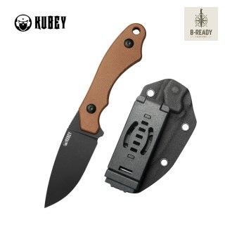 Nóż Kubey TLB I Brown Micarta, Blackwashed 14C28N by Alessandra De Santis (KU467D) Kubey Knife