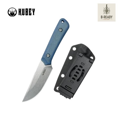Nóż Kubey Thorn Blue Micarta, Beadblasted 14C28N by Scott Halpern (KU413C) Kubey Knife