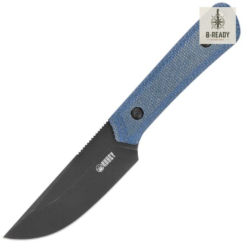 Nóż Kubey Thorn Blue Micarta, Blackwashed 14C28N by Scott Halpern (KU413D) Kubey Knife