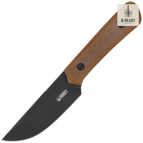 Nóż Kubey Thorn Brown Micarta, Blackwashed 14C28N by Scott Halpern (KU413F) Kubey Knife