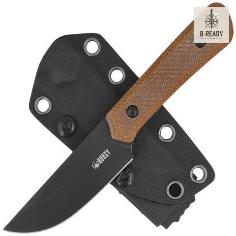 Nóż Kubey Thorn Brown Micarta, Blackwashed 14C28N by Scott Halpern (KU413F) Kubey Knife