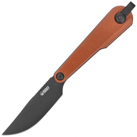 Nóż Kubey YAG DP Brown Micarta, Blackwashed 14C28N by Ostap Hel (KU451C) Kubey Knife