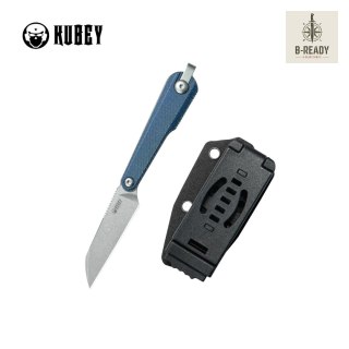 Nóż Kubey YAG WH Blue Micarta, Beadblasted 14C28N by Ostap Hel (KU450B) Kubey Knife